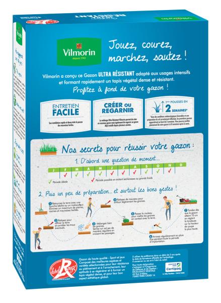 Ultra résistant - Gazon Ultra Résistant - Label Rouge - 1 kg (x2) - MEDIA_PACKAGING_VERSO
